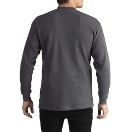 Pro Club Men's Heavyweight Cotton Long Sleeve Thermal Top, X-Large, Graphite
