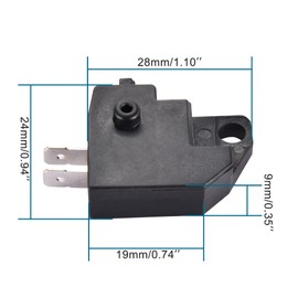 GOOFIT Scooter Right Brake Switch for 50cc 70cc 90cc 110cc 125cc 150cc 200cc 250cc ATV Dirt Bike Moped