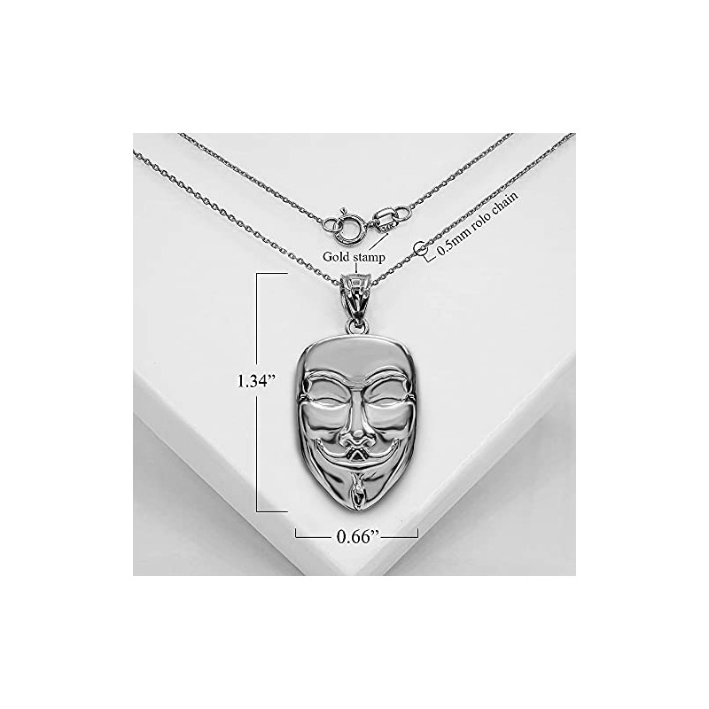 Claddagh Gold - Certified 925 Sterling Silver V for Vendetta