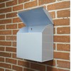 NACH Large Mailbox for House, 12.4”x7.1”x11.8 White Mailboxes for Outside,
