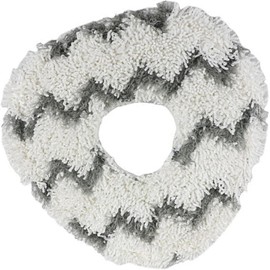 Brrnoo Paños Reutilizables para Robot Aspirador, Mop Pads de Microfibra Repuesto, Textura Elevada Triangular con Agujero en Forma de Corazón, para Limpieza en Seco y Húmedo (A Rayas 10PCS)