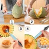 Melon Cutter, 3-in-1 Watermelon Cutter, Portable Fruit Cutter, Watermelon Cutter,
