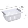 Sterilite Stackable Storage Bin and Organization Basket with Flip Down