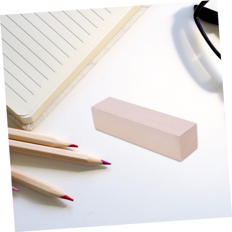 Gatuida DIY Handmade Natural Beech Wood Block Small Craft Plank
