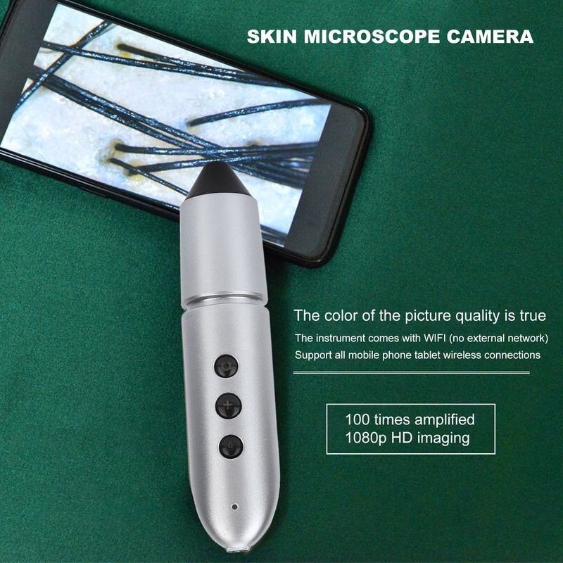 2MP Camera 100X Wifi Digital Microscope Skin Analyser Professional Magnification