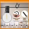 50 PCS Q-Hanger Hooks with Safety Buckle, Windproof Screw Wall