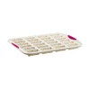 Trudeau 24 Slot Mini Bar Pan Silicone Bakeware, Confetti White