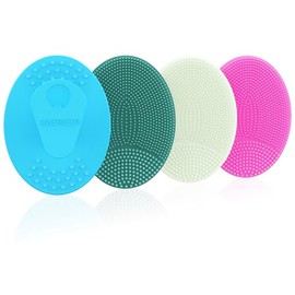 INNERNEED - Juego de 4 limpiadores faciales de silicona para limpieza profunda y exfoliacin, cepillo de limpieza facial suave, suave para todo tipo...