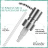 Soap Dispenser Pump Replacement, Stainless Steel Soap Pump HeadReusable Metal