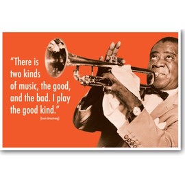 Louis Armstrong - Two Kinds of Music - NEW Famous Person Music Poster