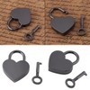 Mini Padlocks with Keys, 39 x 30 mm Small Heart