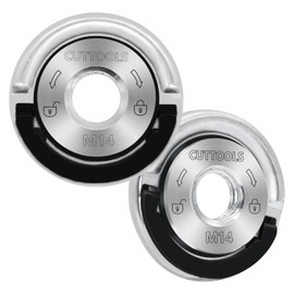 RUNYU Pack of 2 Quick Release Nuts for Angle Grinder, Quick Release Nut M14 with Self-Locking Lever, Quick Installation, Sanding Disc Change Without Tools