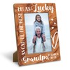 Yxadu Grandpa Gifts, Wood Photo Frame Gift, Suitable for Grandparent's Day, Father's Day, Birthday, Appreciation Grandpa Picture Frame, Family Photo Frame, Display on Tabletop, Desk, 4x6 Inch
