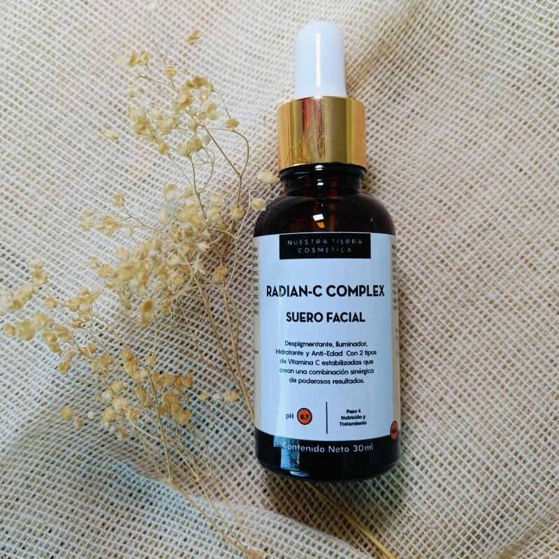 Nuestra Tierra Cosmética Suero Doble Vitamina C Despigmentante Iluminador Hidratante