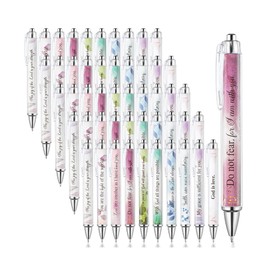 Mr. Pen- Christian Pen Set, 50 Pack, Floral, Black Ink, Bible Verse Pens, Christian Pens for Women Men