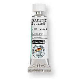 Schmincke Akademie® Watercolour Tube Paint, Pastel Icy Colours Special Colours, 15ml Tube, 16 914 006 Icy Teal, Fine Artist Watercolour Paints
