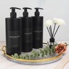 Esdallina 500 ml Soap Dispenser with 22 Black Labels Minimalist