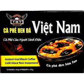 TGT Viet Nam Instant Iced Black Coffee 9 Sticks x 18g~Exp 1/2025