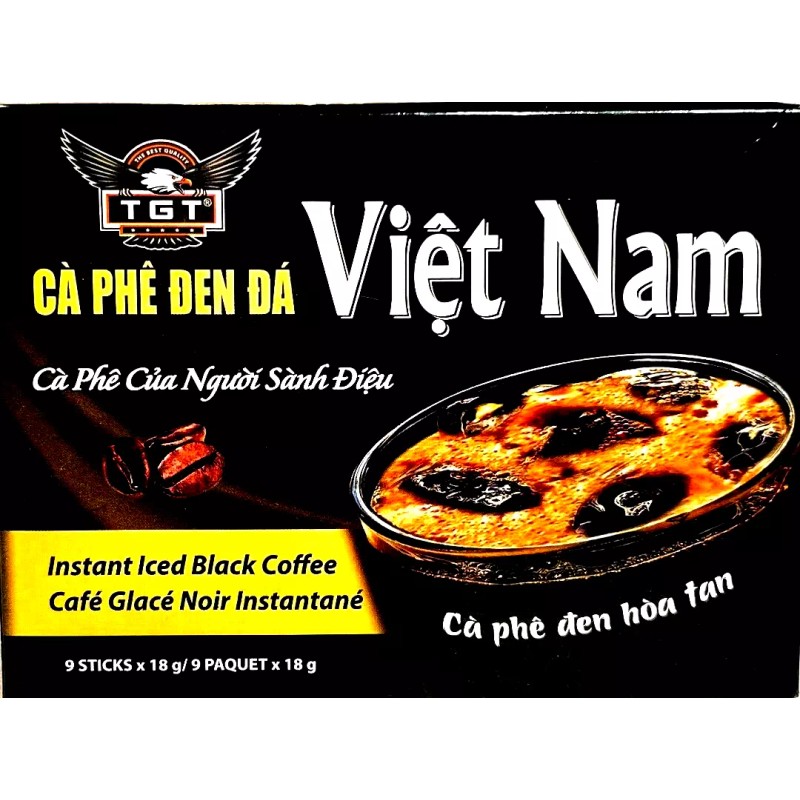 TGT Viet Nam Instant Iced Black Coffee 9 Sticks x