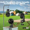 AMACOOL Battery Operated Camping Fan with Light, 20000mAh Rechargeable Clip