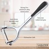 Sabatier Premium Y Shaped Vegetable Peeler - Great Kitchen Gadget,