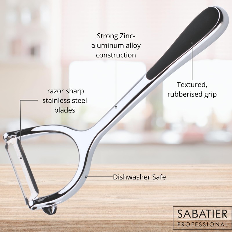 Sabatier Premium Y Shaped Vegetable Peeler - Great Kitchen Gadget,