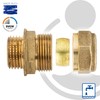 Tecuro Brass Compression Connector Einschraubver Chraubung with Cyl. Thread 15