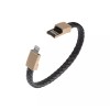 Sontax Bracelet Faux Leather Braided USB-A Lightning Fast Charging/Data MFi-Certified