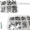 290 Pcs Cone Point Grub Screws Mixed, Assorted Stainless Steel