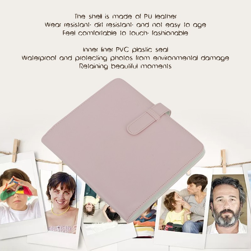 3 Inch 256 Pockets Photo Album PU Leather Photo Album