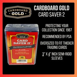 Card Saver 200 Cardboard Gold 2 Semi-rigid Card Holders