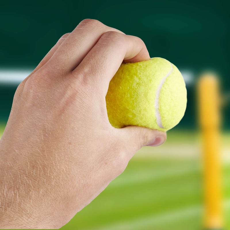 Bramble Tennis Balls with Mesh Bag, 6.5cm Diameter, Classic Yellow