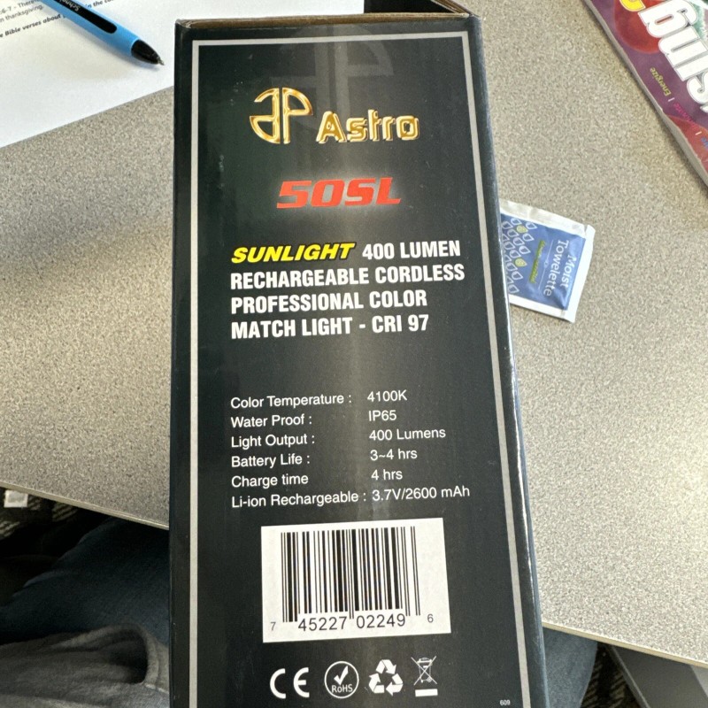 AST Handheld Rechargeable Color Match Light 400 Lumen