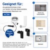 VIOKS Sink Strainer Set Diameter 114 mm with Excenter Valve