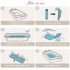 SHUCHING Black Bath Mat for Tub Non Slip-40x16 Inch, Wildflower