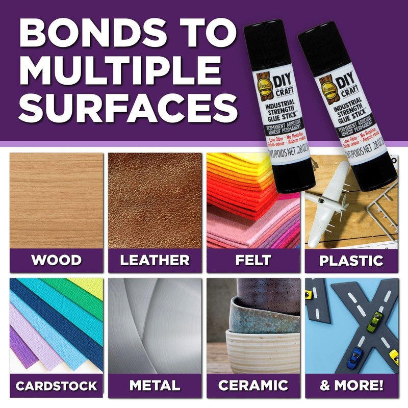 Aleene's DIY Craft Industrial-Strength Glue Sticks, Permanent Bond for Easy