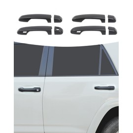 Summleaf Exterior Door Handle Cover for Compatible with Toyota 4Runner 2010-2024 Intelligent Lock,Auto Outside Door Handle Covers Decor Trim,Exterior Accessories 8PCS(Matte Black)