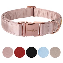 Unique style paws Dog Collar, Wedding Silk Dog Collar, Soft Adjustable Pet Collar, Gift for Female or Male Small Dogs