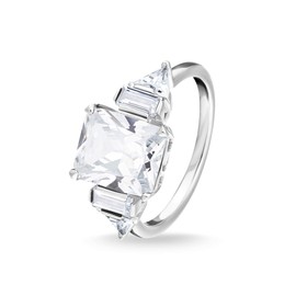 Thomas Sabo TR2262-051-14 Women's Ring White Stones 925 Sterling Silver, Silver, Cubic Zirconia