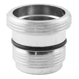 LQ Industrial M18.5-M22 Male Adapter Kitchen Bath Fixture Silver Copper Outlet Converter with O Ring Suitable for Faucets