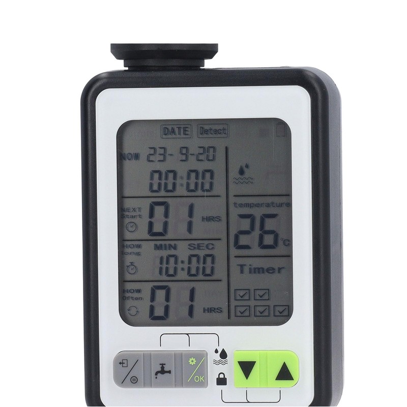 Digital Irrigation Water Timer, 3.2in Screen 3 Modes Rain Sensing