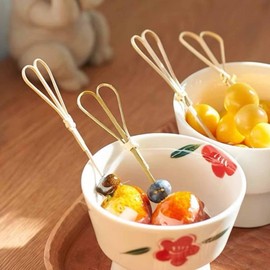 100PCS Bamboos Cocktail Picks,Heart Shape Bamboo Skewers for Appetizers, Cocktail Toothpicks, Handmade Knot Bamboo Toothpicks Cocktail Skewers,BBQ Accessories,Fruit Pick Sticks(4.7 Inch)