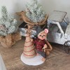 Annalee Plaid and Pine Mouse with Tree, 6 inch Collectible
