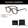 YAMEIZE Square Blue Light Glasses Women Men - Anti Blue