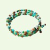 Memory Wire Ghost Bead Bracelet