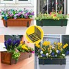 LukLoy Window Planter Box Brackets, 6 Pack Adjustable Heavy Duty