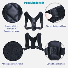 Back Support Belt for Posture Correction Back Women and Men, Back Straightener, Back Strap Can Hold the Back Straight Posture, Effectively Prevent Humping and Relieve Back Pain