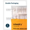 wisedry 50 Gram [6PACKS] Rechargeable Silica Gel Desiccant Packets Fast
