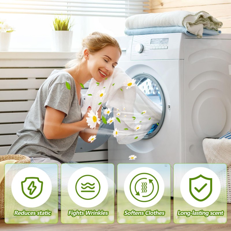 Heigble 600 Count Dryer Sheets Bulk Fabric Softener Fresh Scent