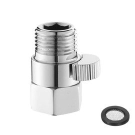 Shower Head Shut Off Valve, Handheld Brass G1/2" Water Flow Control Valve for Shower Head, Hand Shower, Shower Arm
